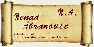 Nenad Abranović vizit kartica